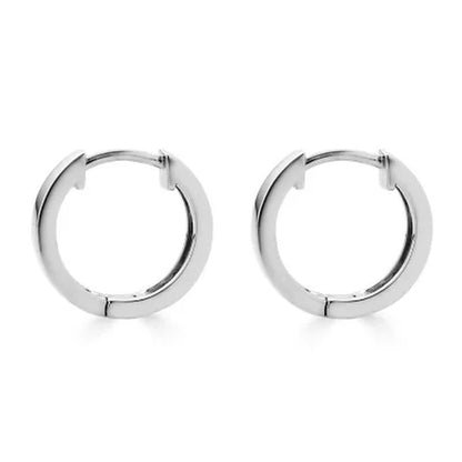 0.16 CT. T.W. Diamond Huggie Hoop Earrings in Sterling Silver