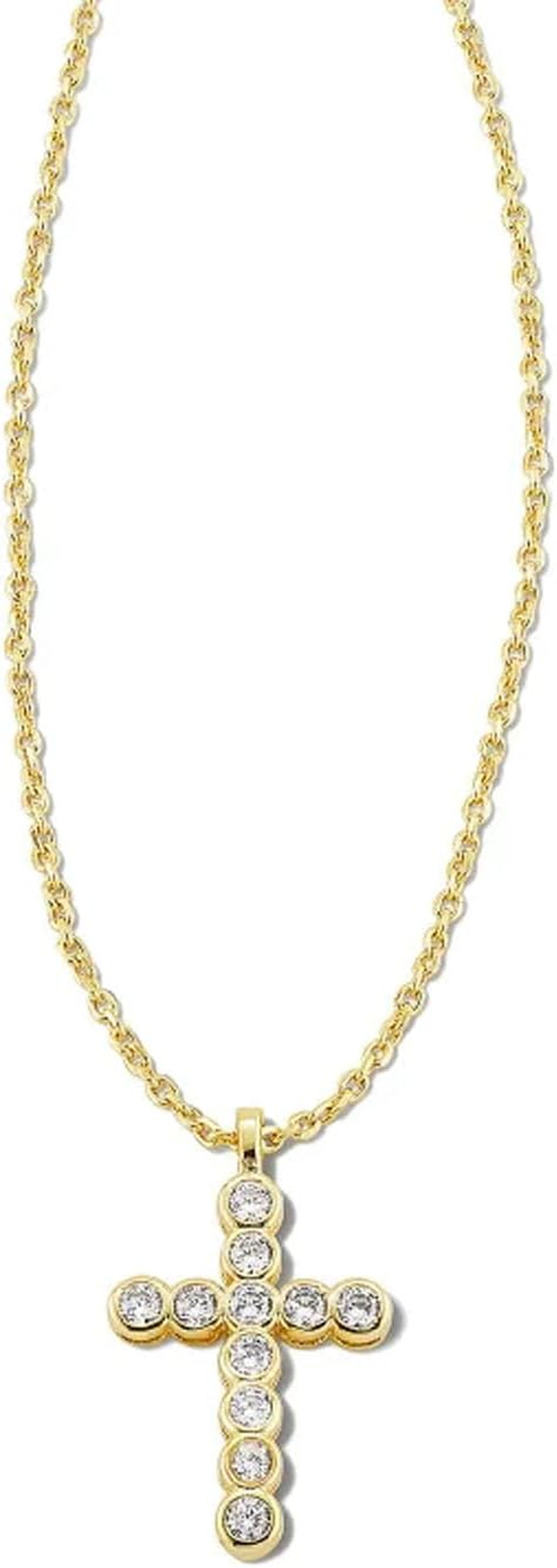 Cross Crystal Pendant Necklace, Fashion Jewelry for Women