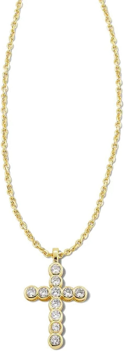 Cross Crystal Pendant Necklace, Fashion Jewelry for Women