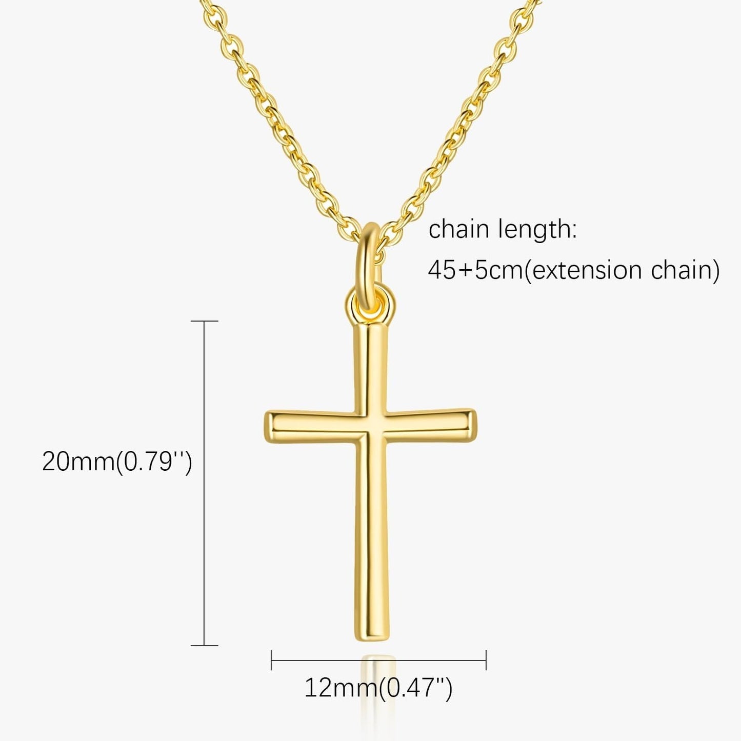 14K Gold Cross Necklaces for Women Gold Cross Chain Minimalist Pendant Small Necklace for Women Jewelry