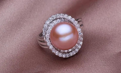 AAA + 11-12mm South Sea Pearl Ring oval