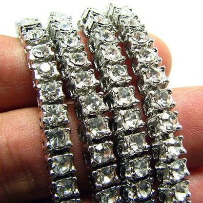 1 Row 24" 30" Gold/Silver Iced Out Bling Necklace Men's Hip Hop Chain