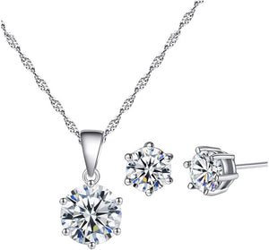 Clearance Deals Fahion Women Charm Bridal Engagement Crystal Rhinestone Snowflake Pendant Necklace Jewelry Gift by (A)