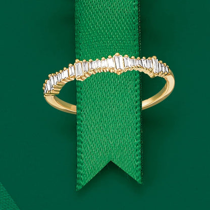 0.20 Ct. T.W. Baguette Diamond Ring in 14Kt Gold