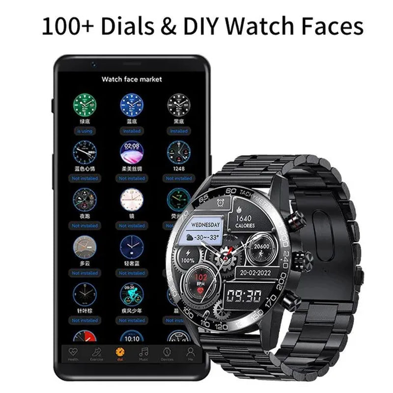 LIGE Newest Bluetooth Call Smart Watches for Men Sports Fitness Tracker Waterproof Smartwatch Large HD Screen Health Bracelet Montre Connecter