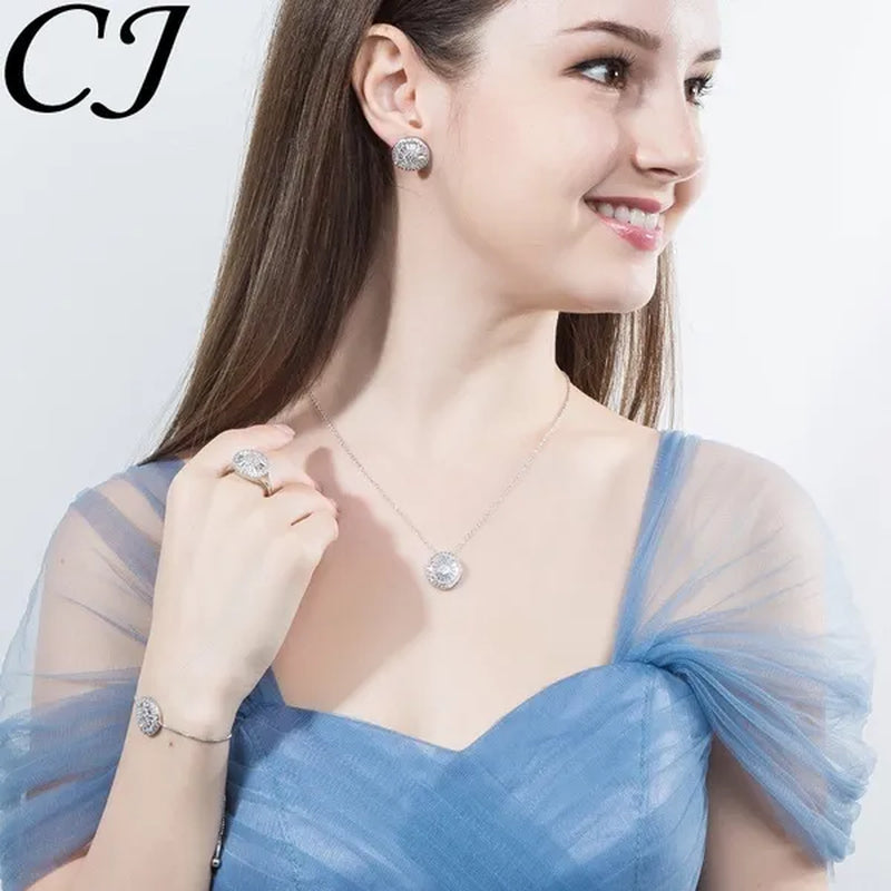 CANDICE Fashion Green round Charm Adjustable Slider Bracelet Bangle for Women White Gold Plated Cubic Zirconia Jewelry
