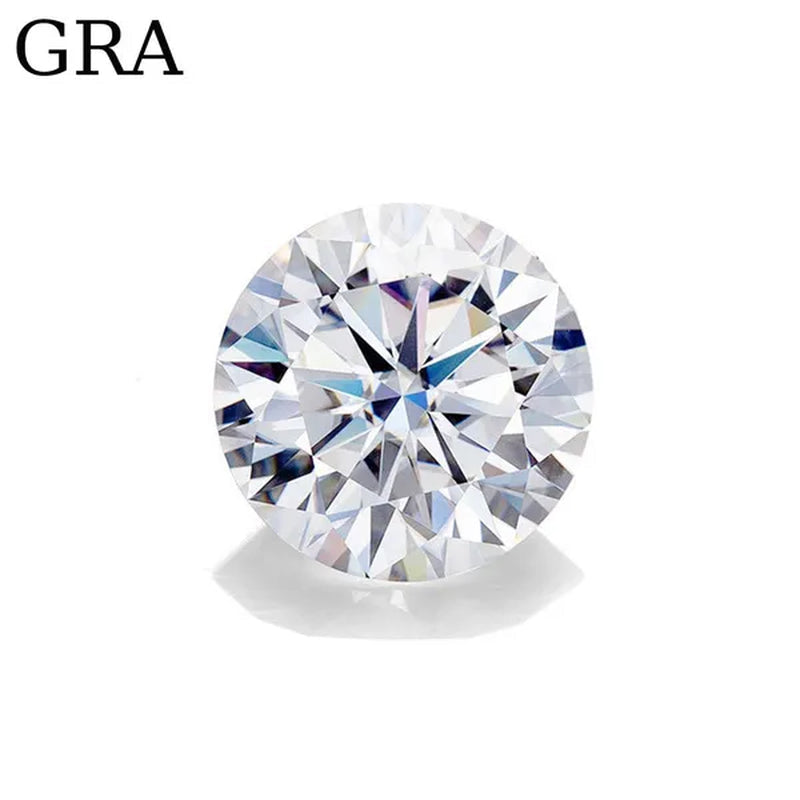 HOLYCOME 100% Genuine Loose Gemstones Moissanite Stones GRA 3Ct DEFIJ Color VVS1 Lab Diamond Stone Excellent Cut for Diamond Ring in Bulk Gem