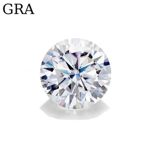 HOLYCOME 100% Genuine Loose Gemstones Moissanite Stones GRA 3Ct DEFIJ Color VVS1 Lab Diamond Stone Excellent Cut for Diamond Ring in Bulk Gem