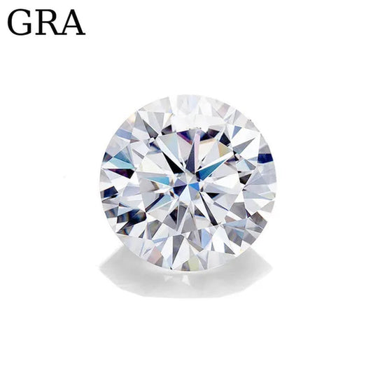 HOLYCOME 100% Genuine Loose Gemstones Moissanite Stones GRA 3Ct DEFIJ Color VVS1 Lab Diamond Stone Excellent Cut for Diamond Ring in Bulk Gem