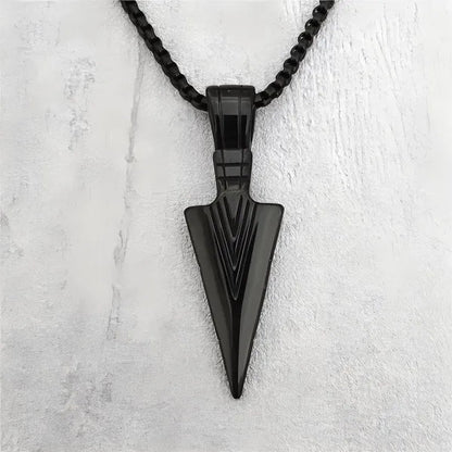 Men's Fashion Jewelry Black Gold Silver Color Pendant Long Chain Necklace Mens Necklaces