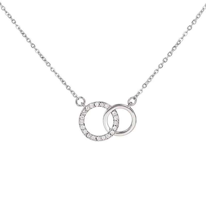 To My Beautiful Granddaughter 925 Sterling Silver Cubic Zirconia Perfect Pair Necklace Message Card Gifts Granddaughter Gifts