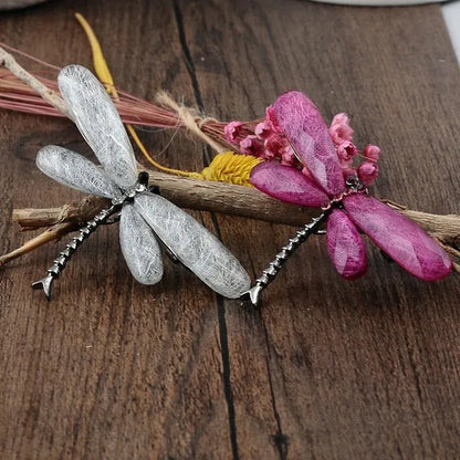 Color dragonfly brooch girl creative bag sweater pin brooches insect holiday gift