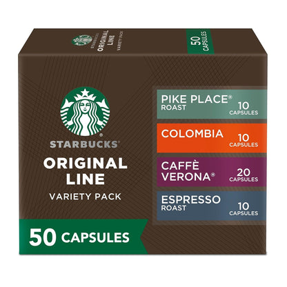 by Nespresso Original Line, Intense Variety Pack, 50-Count Espresso Pods