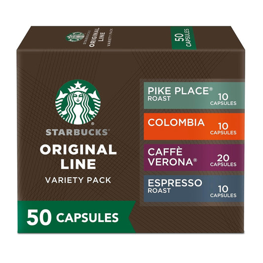 by Nespresso Original Line, Intense Variety Pack, 50-Count Espresso Pods