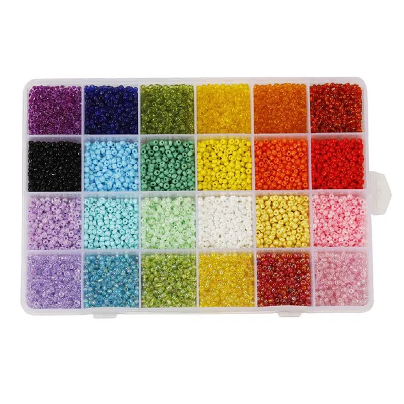 3Mm Glass Seed Spacer Beads for DIY Bracelet Necklace Earring Jewelry Making Accessorie Supplies