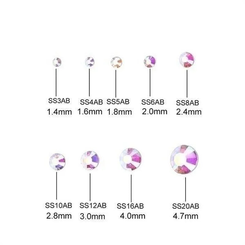 SS6-SS30 High Quality Hotfix Rhinestone Hot Fix Diamond Iron on Rhinestones for DIY