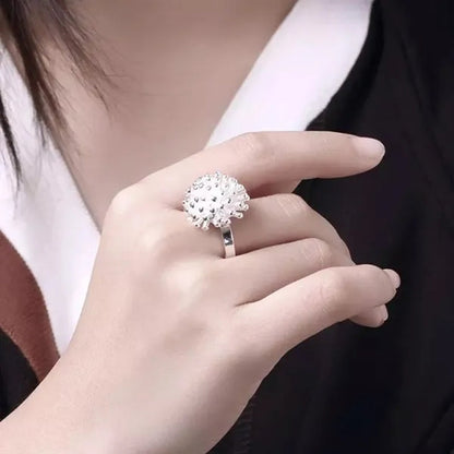 New 925 Sterling Silver Jewelry Fashion Noble Women Classic Personality Ring