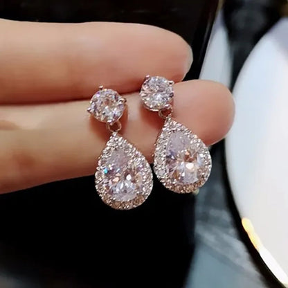 Drop Earrings Exquisite Silver Plated Stud Earrings Natural Amethyst Citrine Gemstones Engagement Earrings for Women Jewelry Gift