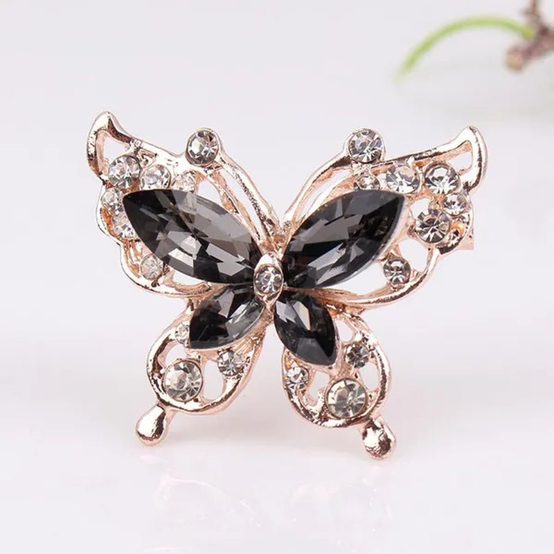 Cartoon Butterfly Crystal Diamond Brooch Fashion Brooch Geometric Women Party Jewelry - WORLD TIME VISITS