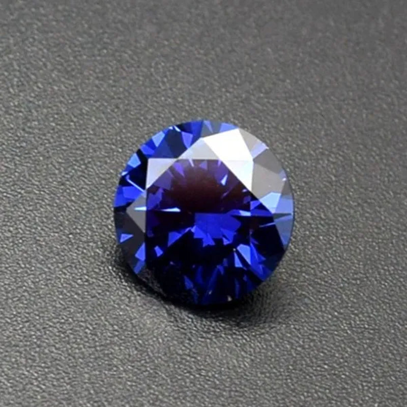 Natural Cutting Round Tanzania Sapphire ruby Corundum Spinel Mosaic Jewelry DIY Blue red Gem AAAAA