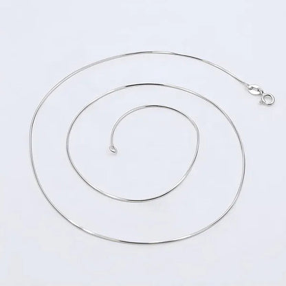 Stacked Jewelry 2mm Snake Chain Gold Plated 925 Sterling Silver Necklace for Women