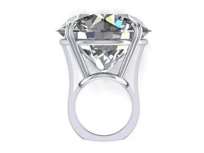 Natural White Sapphire Engagement Ring Size 6,7,8,9,10
