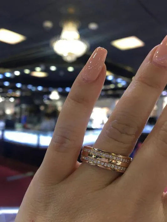 Luxury Fashion Brilliant Natural White Sapphire Gemstone Ring Wedding Band Engagement Party Christmas Gift Ring Size 4-12