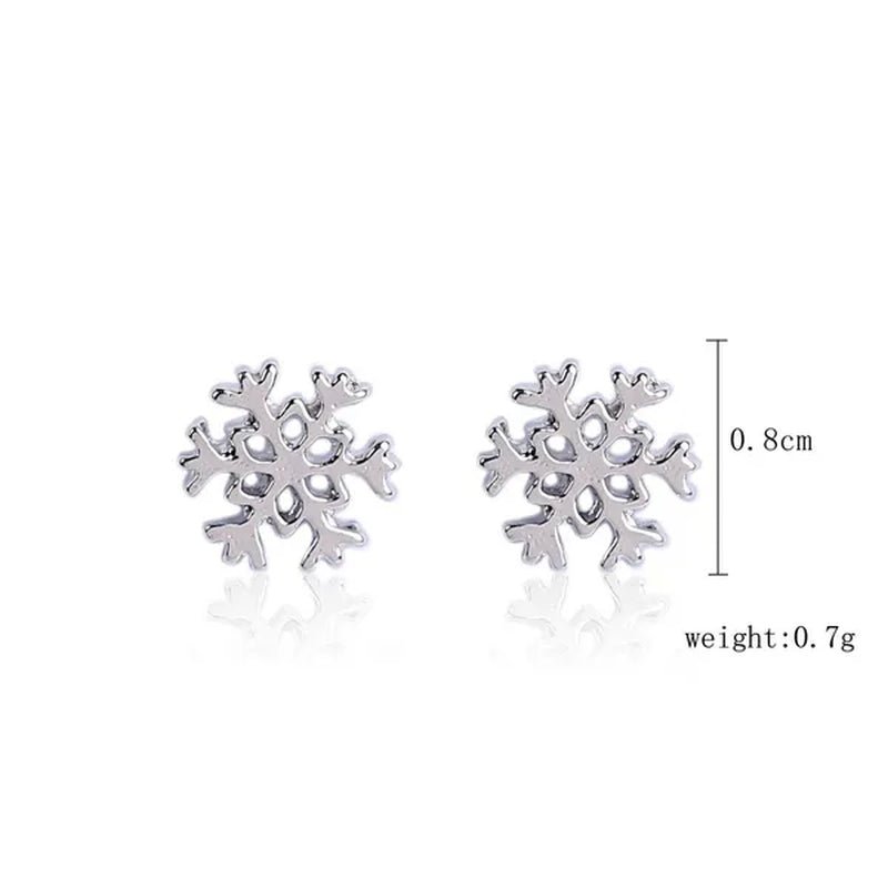 Christmas Jewelry with Diamond Snowflake Bell Christmas Earrings Christmas Tree Earrings Set Christmas Earrings Deer Stud Earrings - WORLD TIME VISITS