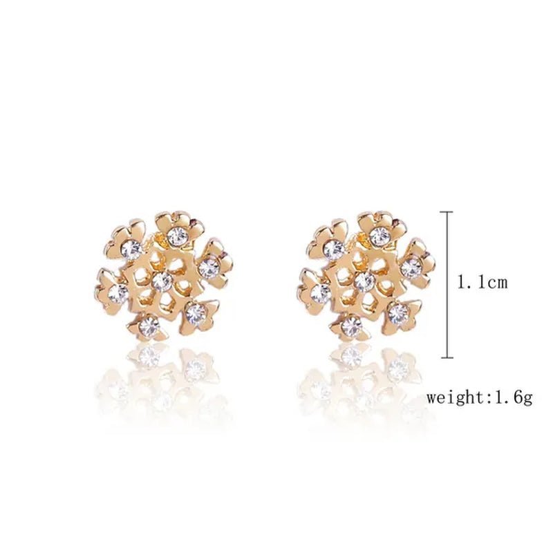 Christmas Jewelry with Diamond Snowflake Bell Christmas Earrings Christmas Tree Earrings Set Christmas Earrings Deer Stud Earrings - WORLD TIME VISITS