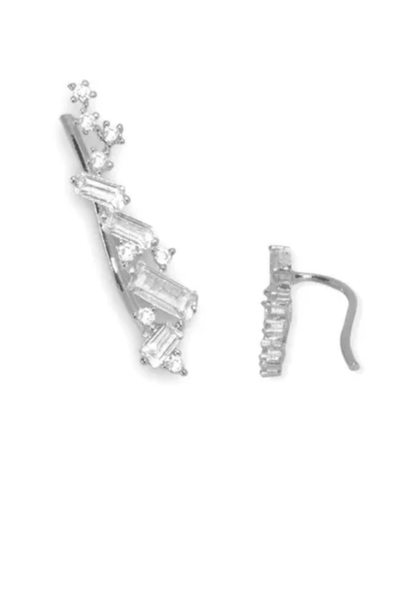 Climbing Earrings for Women Crystal Zircon Stud Earrings Girl Birthday Party Gift Jewelry - WORLD TIME VISITS