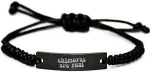 Chimera Bracelet, Gifts, Black Rope Bracelet, Jewelry for Men and Women, Christmas, Stocking Stuffer