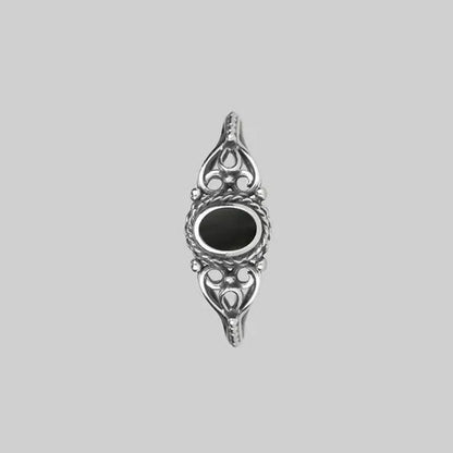 Exquisite Bridal Wedding Jewelry 925 Sterling Silver Black Sapphire Ring Princess Engagement Diamond Gift Size 4 - 12