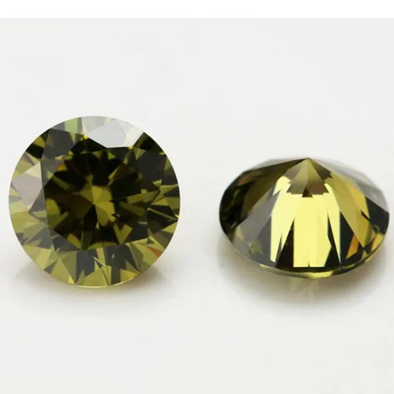 6.5Ct Loose Gemstone round Cut Cubic Zirconia Stone Jewelry Production Craft Bead Grade VVS 10.0 Mm/0.393Inch - WORLD TIME VISITS