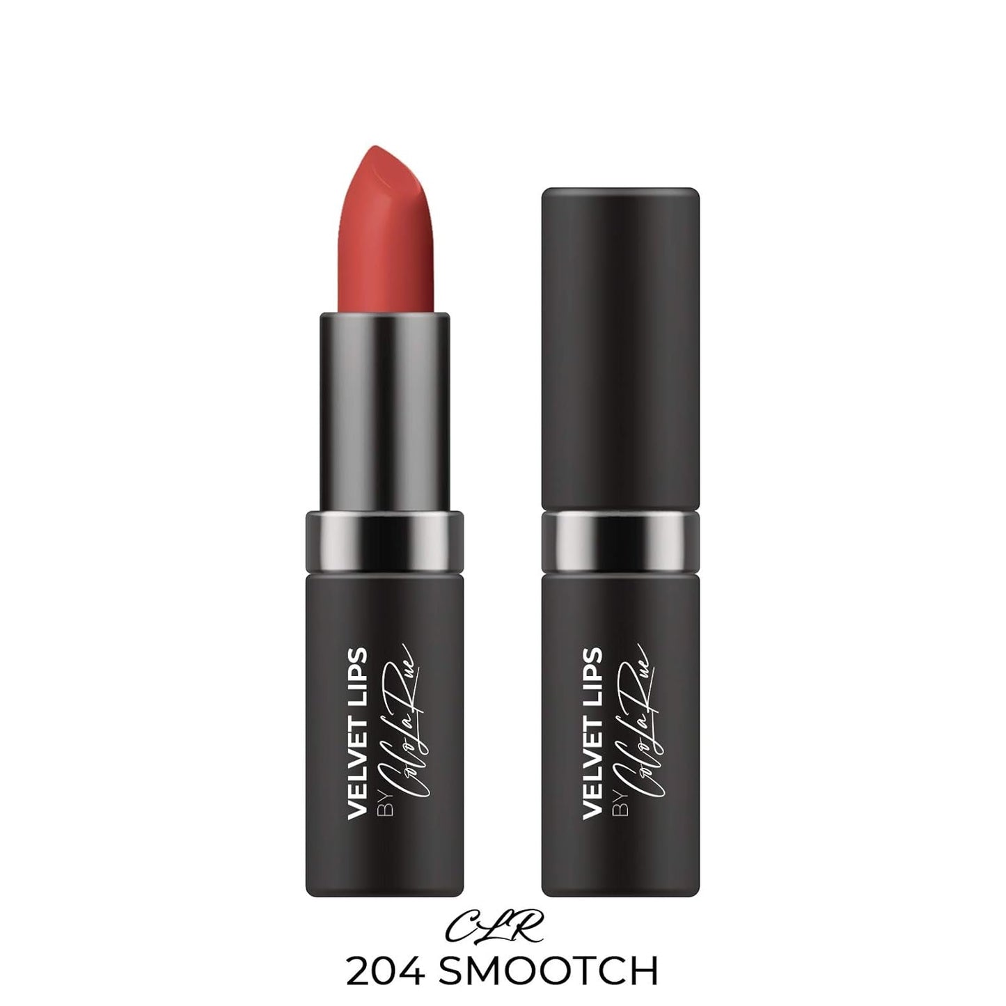 Coco La Rue Creamy Velvet Lipstick Lustrous Mauve Lipstick, High-Shine Plumping Lip Balm, Hydrating Lip Color (CLR-C 204 Smooth)