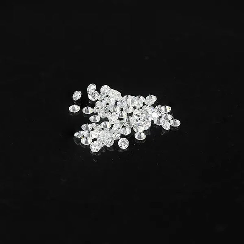 Loose Moissanite Stone Small Size 0.9Mm to 2.9Mm E Color White round Brilliant Cut Loose Beads