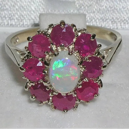 Simple 925 Sterling Silver Purple Diamond white gem engagement love Anniversary Gift Ring Size 6-10