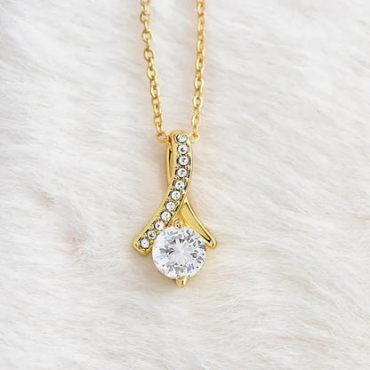To My Daughter-in-law Gift We Both Love The Same Man Forever Love S925 Sterling Silver Cubic Zirconia Alluring Necklace