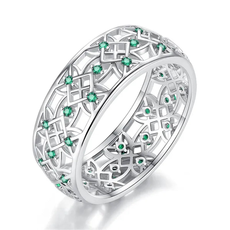 925 Silver anniversary Statement Ring Natural Gemstones Sapphire Ring Wedding Bride Engagement Band Charm Ring Jewelry size 6 7 8 9 10