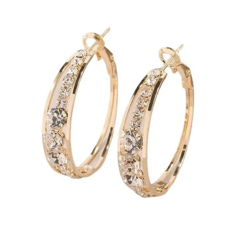 Luxury Fashion Creative Zircon Earrings Natural Zircon Earrings Golden Silvery Black Rose Golden Women's Earrings Wedding Engagement Wedding Earrings Jewelry Birthday Party Anniversary Gift - WORLD TIME VISITS