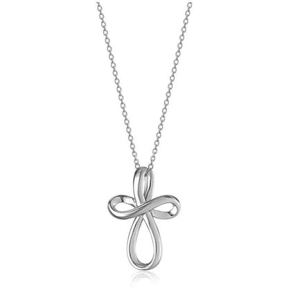Simple Style Cross Pendant Necklace for Women Romantic Wedding Party Infinity Necklace Jewelry