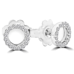 Majesty Diamonds MDR170143 0.16 CTW Round Diamond Stud Earrings in 14K