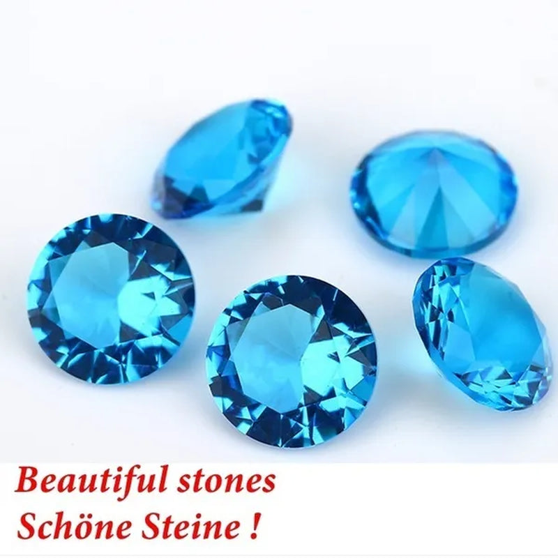 5 Pcs Beautiful Unheated Sea Blue Diamond 11×11mm Sapphire Round Cut Sri-Lanka Gemstone  gemstones gemstones gemstones gemstone