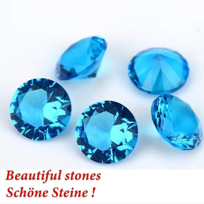 5 Pcs Beautiful Unheated Sea Blue Diamond 11×11mm Sapphire Round Cut Sri-Lanka Gemstone  gemstones gemstones gemstones gemstone