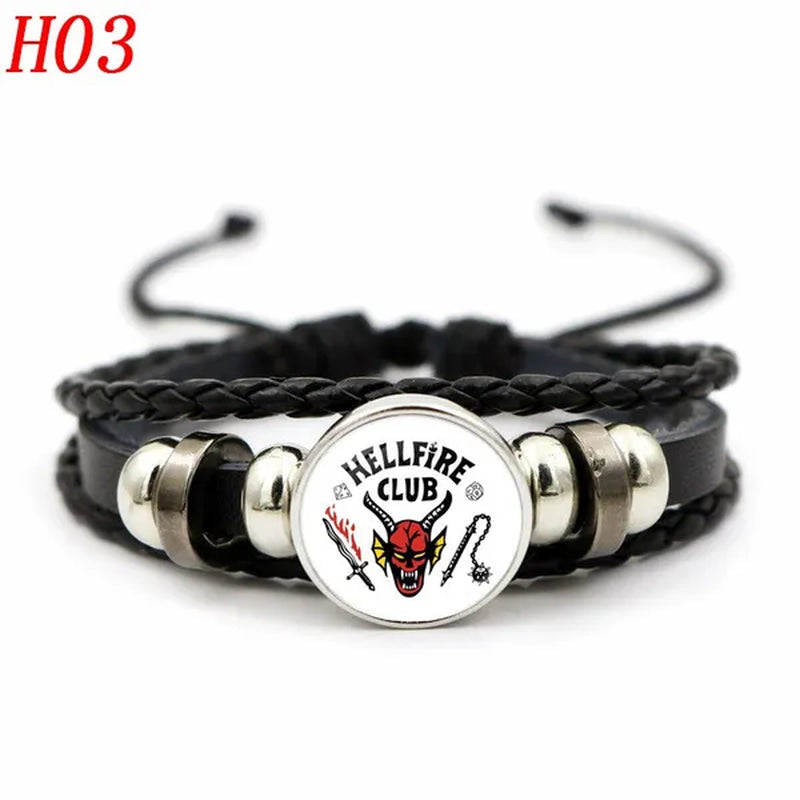 12 Styles Stranger Things 4 Hellfire Club Time Gem Bracelets & Bangles for Unisex Women Men Fashion Jewelry Gifts - WORLD TIME VISITS