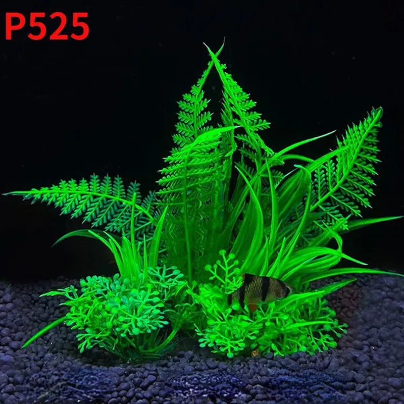 1Pcs Artificial Aquarium Decor Plants Water Weeds Ornament Aquatic Plant Fish Tank Grass Decoration Accessories