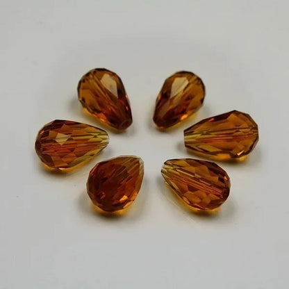 Multi-Color Top Quality Crystal Tear Drop Shape Beads Crystal Glass Beads Loose Spacer round Beads for Jewelry Making