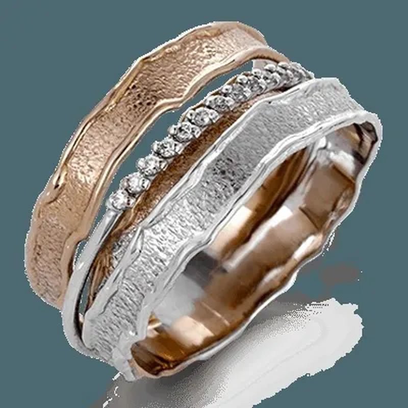 Delysia King Two - layer Zircon Ring - WORLD TIME VISITS