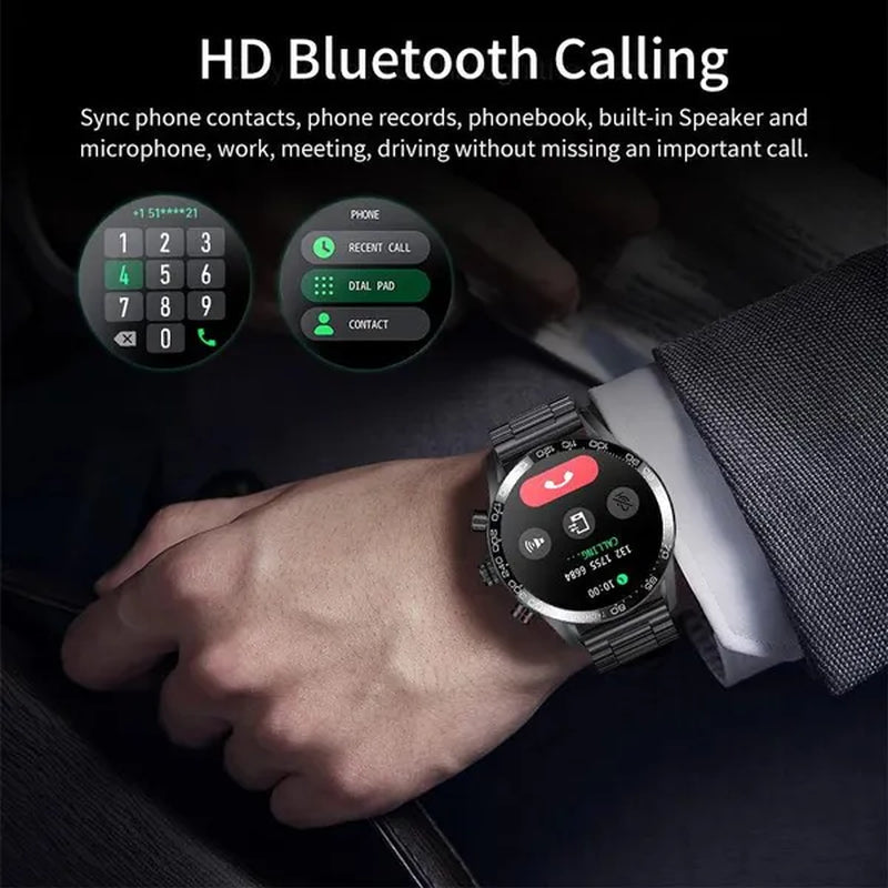 LIGE Newest Bluetooth Call Smart Watches for Men Sports Fitness Tracker Waterproof Smartwatch Large HD Screen Health Bracelet Montre Connecter