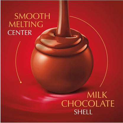 LINDOR Milk Chocolate Candy Truffles, Milk Chocolate with Smooth, Melting Truffle Center, 25.4 Oz., 60 Count