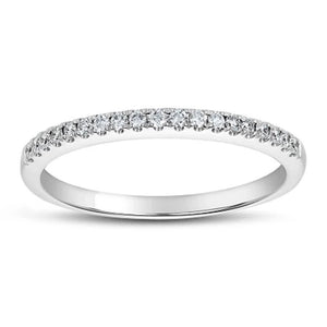 0.15 CT. T.W. Diamond Band in 14 Karat White Gold